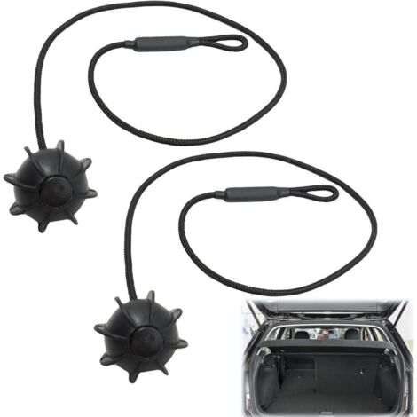 Voiture Corde de Fixation, Cordon Arrière de Coffre 2 Pièces, Universelle Corde de Chaîne de Fixation, Clip Fixation Plage Arrière Corde Coffre, pour Golf 6 5 4, MK6, MK5, GTI R20 (1/4)