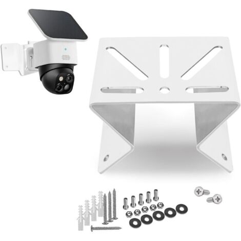 Support d'angle en métal pour eufy soloCam s340, élargit la zone de vision de 270° dans les coins du mur extérieur, support résistant à la rouille pour caméra PTZ, convient pour l'intérieur et