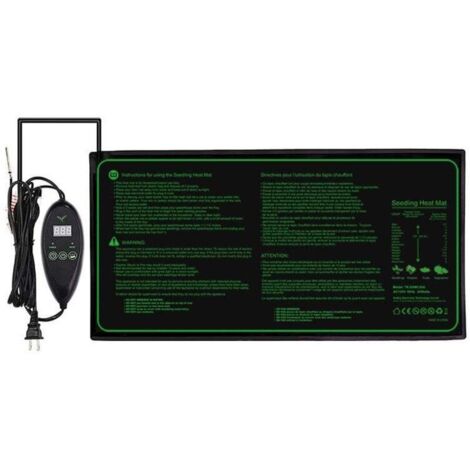 Tapis chauffant pour semis avec thermostat et sonde NTC – Étanche IP67 – 30 Watts – Plage de température 20℃ à 30℃ – Pour germination et brassage (1/3)