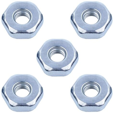 5 Pièces Écrou de Tronçonneuse pour STIHL MS170 MS171 MS180 MS181 MS250 MS251 MS211 MS390 et Plus de Modèles, AUMEL Écrou de Chaîne Universel M8 Ecrou pour Carter de Chaine