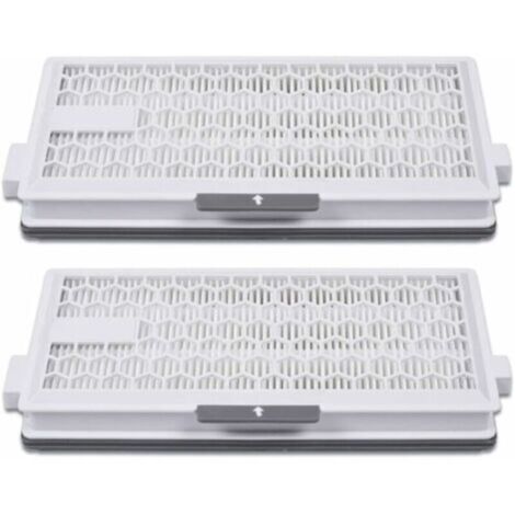 LaBlanc - Lot de 2 filtres HEPA Airclean Plus 50 pour aspirateur Miele Complete C3 Powerline, S8340,Air Clean SF-HA 50 pour Complete C2 C3 Compact C1 C2-2,Lot de 2 pièces de rechange (1/4)