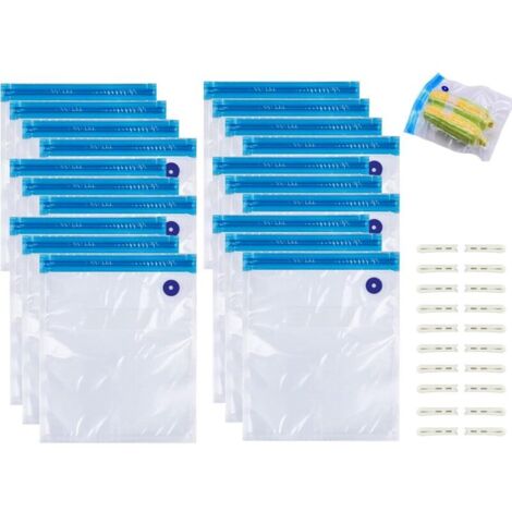 Sac Compression, 20 PièCes Sac De Rangement De Filament (30x34cm), Réutilisable Sacs Sous Vide Avec Pompe A Vide, Pour Filament Stockage, ProtèGe Filament De L'Humidité