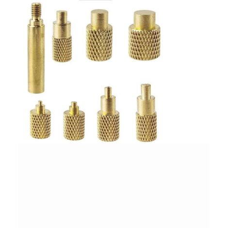 Lot de 8 embouts de fer à souder pour inserts filetés M2 M2.5 M3 M4 M5 M6 M8, Pointes Filets Rapportés pour composants d'imprimante 3D en plastique et projets de bricolage (1/4)
