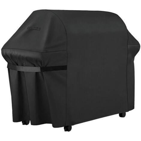 Housse de protection pour barbecue d'extérieur, imperméable et résistante aux UV, bâche noire, 145 x 61 x 117 cm (1/4)