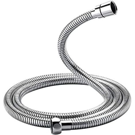 LaBlanc – Flexible de Douche Universel (G1/2 pouces, 2M), Tuyau de Douche Anti-Torsion et Anti-Pliure, Acier inoxydable/Chrome (1/4)