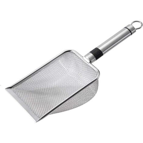 Pelle à Litière pour Chat avec Poignée en Métal Nettoyant, Pelle à Sable Pelle à Tamis pour Chat, Animaux Domestiques (1/4)