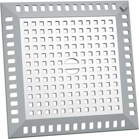 Attrape Cheveux Douche 12,2 x 12,2 cm Filtre Evier Cuisine de Carré en Acier Inoxydable Argenté Grille Evier Anti-Obstruction pour Douche de Salle de Bain, pour Salle de Bain et Cuisine