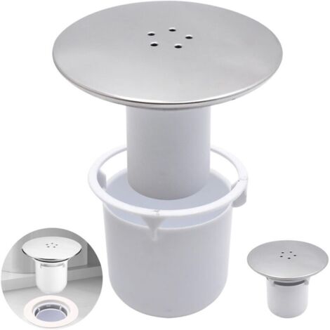 Bonde Douche, Universelle Siphon Douche Remplacement de Couvercle, Couvercle de bonde de Douche, Bonde de Douche 115mm, Couvercle de Douche en Plastique chromé avec Panier