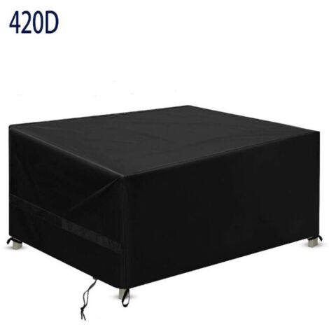 Housse Salon de Jardin, Housse De Protection Salon De Jardin Imperméable, Respirante, Coupe-Vent, Anti-UV, Housse Protection Oxford 420D Bache Table De Jardin Exterieur(200x160x70cm) (1/4)
