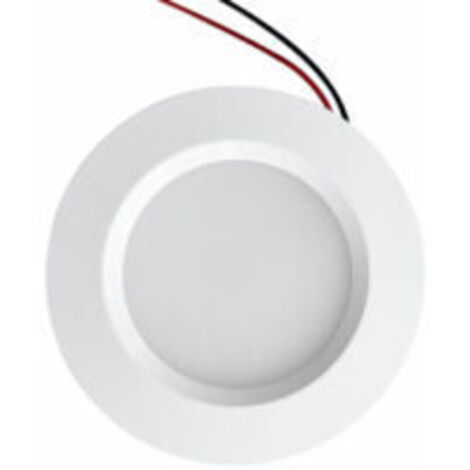 Mini Spot LED Encastrable perçage 55mm diamètre 68mm Compact 3W DC12V étanche IP54 Salle de bain, cuisine, meubles (Aluminium, Blanc Naturel 4000K) [Classe énergétique E] (1/5)