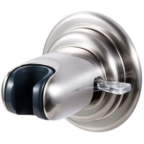 Support de Douche, Main Remplaçable Pommeau de Douche Sous Vide Solide, Universel Réglable, Support de Ventouse Mural Amovible, Plastique ABS (1/5)