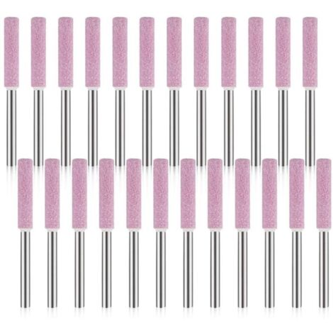Paquet de 24 Pierres à Aiguiser pour AffûTeuse de TronçOnneuse, Outil de Meulage de Polissage pour AffûTeuse de TronçOnneuse 3X4.8mm