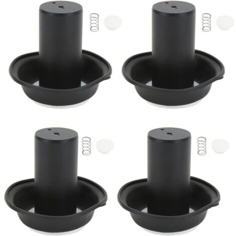 Carb Piston Vacuum Diaphragms Kit, 4 sets Carburetor Vacuum Diaphragms Piston Kit Remplacement pour Vmax 1200 VMX1200 1985‑2007