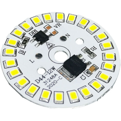 Ampoule LED COB 9 W, 100 lumens, 3 000-3 200 K, 40 mm, 21-24 V CC, basse consommation, pour projecteurs et projecteurs, remplacement blanc pur