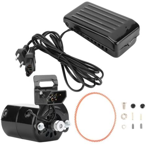 Moteur de Machines à Coudre 180W Pédale à Commande pour Machine à Coudre avec Câble d'alimentation Pièces de Rechange et Accessoires de Machines à Coudre Vintage (1/5)