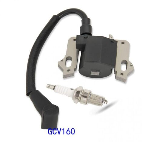 Bobine d'allumage de rechange avec bougie d'allumage compatible avec GC135 GC160 GC190 GCV135 GCV160 GCV190 Compatible avec 0500-ZL8-004 (1/5)
