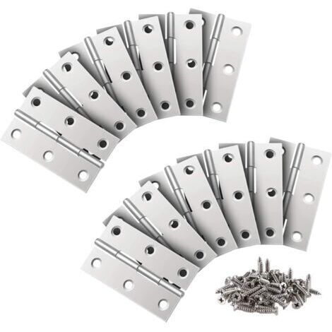 24 Pièces Charnière Inox,66MM Paumelles de Porte,Charniere PianoPour La Maison Meubles Matériel Armoire Garde Porte Tiroir (1/5)
