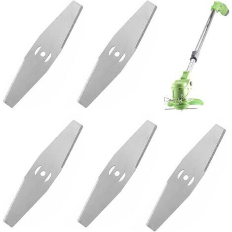 Lame Débroussailleuse, Coupe Bordure Lame De Rechange, Debroussailleuse Electrique Accessoires, pour Coupe Bordure sans Fil Garniture De Jardin,Metal Blade, 5 pièce (1/5)