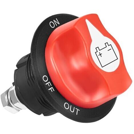 LaBlanc - Coupe Circuit Batterie 12V-24V 100A Interrupteur de Batterie ON-OFF Coupe Batterie Interrupteur de Déconnexion de Batterie pour Voiture Bateau Camion Moto Véhicule Marine (1/5)
