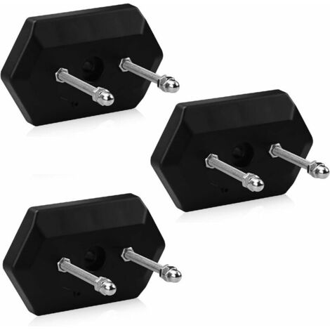 Lot De 3 Supports Muraux Pour Skateboard – Plastique Renforcé, 90x50 Mm, Installation Facile En 5 Minutes – Exposition Et Rangement