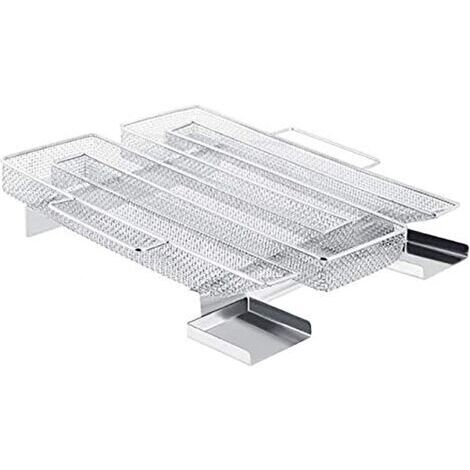 Générateur de Fumée Froide en Acier Inoxydable Fumoir Viande et Poisson avec Brosse Nettoyage Serpentin pour Fumoir pour Grille Barbecue - Carrée (1/2)