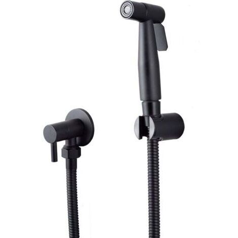 Forehill – Pulvérisateur de bidet à main en acier inoxydable 304 – Tuyau élastique 1,5m – Valve céramique de précision – Installation sans perçage (1/2)