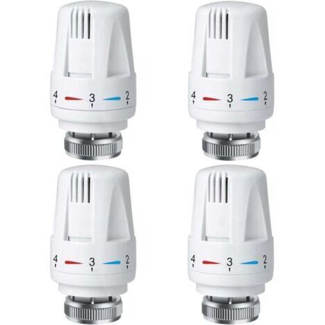 FOREHILL Tête thermostatique de radiateur PCS, tête de thermostat de radiateur TRV M30 x 1,5, vanne thermostatique de radiateur, vannes de radiateur de radiateur pour système de chauffage pour la mai (1/2)