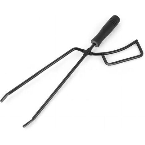 Pince à Charbon de Bois Anti-brûlure, poêle Portable, Pince à feu de cheminée, Camping en Plein air, Barbecue (1/2)