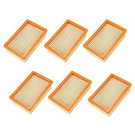 Lot de 6 Filtres pour Aspirateur Karcher MV4 MV5 MV6 WD4 WD5 WD6, PièCes de Rechange Filtre HéPatique (1/2)