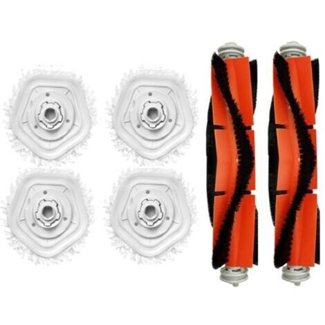 6PièCes SéRies PièCes de Rechange pour Dreame Bot W10/W10 Pro Robot Aspirateur Chiffons de Vadrouille Amovibles Vadrouille Stents (1/2)