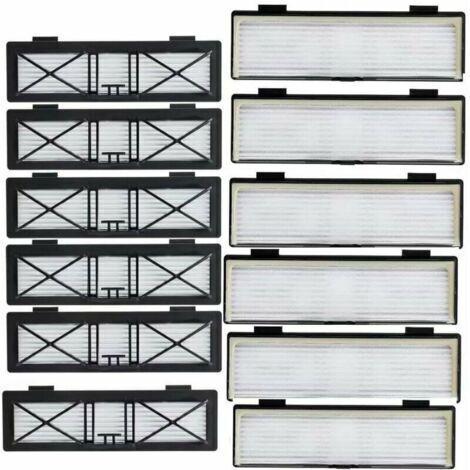Jeu de 12 filtres de connexion pour Neato Botvac, Neato Botvac, série de connexions D75/80/85, avec brosse de nettoyage gratuite (1/2)