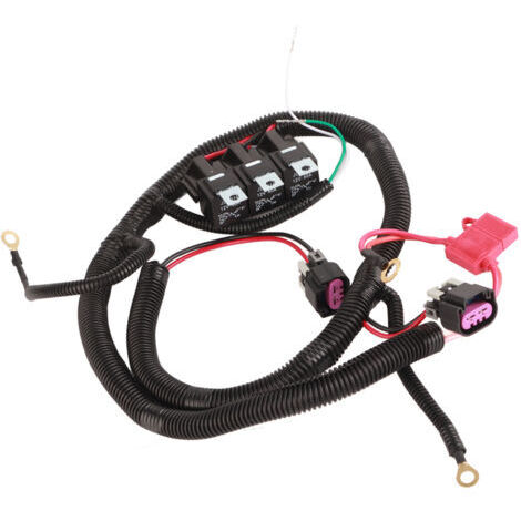 FOREHILL Faisceau de câbles de ventilateur électrique double 7L5533A226T Remplacement résistant à la chaleur pour le contrôle de l'ECU 1999-2006 (1/2)