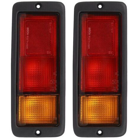 Choyclit – Feu arrière gauche et droit pour Mitsubishi Pajero – Compatible MB124963 – Installation facile – Plastique rouge et noir (1/2)