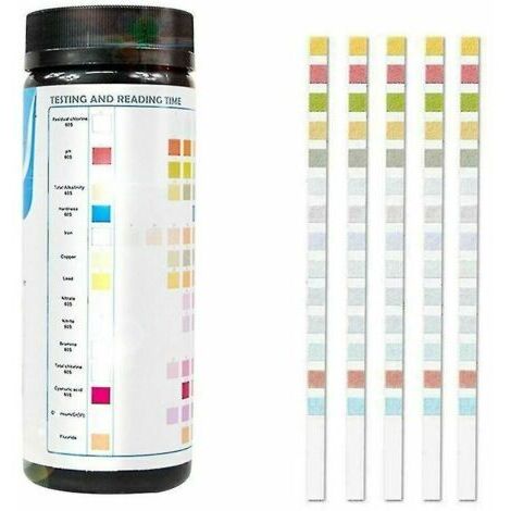 CHOYCLIT Kit de test d'eau potable 14 en 1 Test de qualité de l'eau pour puits et eau du robinet 50/100 pièces 50 pièces (1/2)
