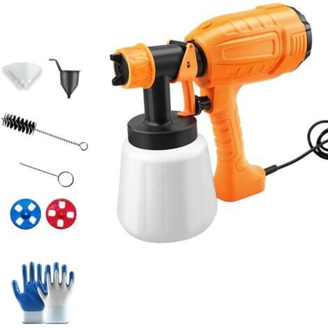 Nouveau Pulvérisateur De Peinture électrique for Clôtures Et Abris De Jardin, Pistolet Pulvérisateur Ultra Airless Réservoir Amovible De 800 Ml for L'intérieur Et L'extérieur De (1/2)