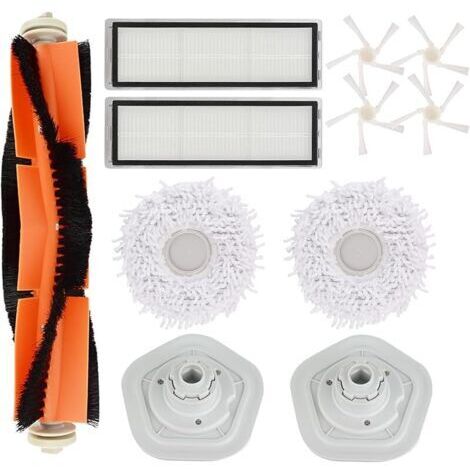 FOREHILL Kit accessoires de Rechange pour Aspirateur Dreame Bot W10/W10 Pro, 1 Brosse Principale, 2 filtres, 4 brosses latérales, 2 serpill (1/2)