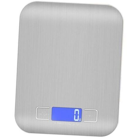 Outil de Cuisine : Balance Numérique en Acier Inoxydable 5 Kg/1G Alimentaire Portable Facile à Utiliser (1/2)