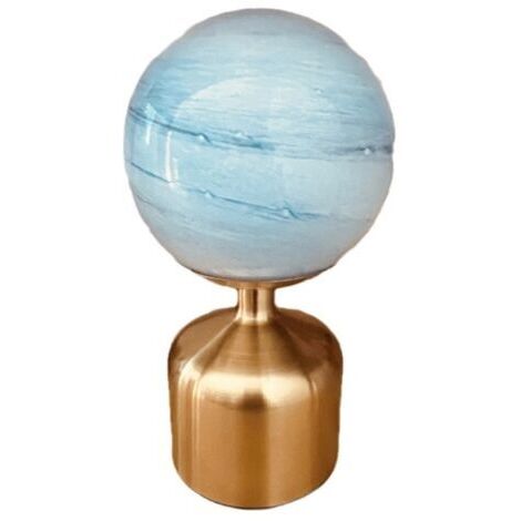 Veilleuse lunaire, lampe de chevet pour chambre à coucher, lampe décorative pour salon, lampe de bureau,rechargeable,bleu (1/2)