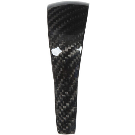 FOREHILL Couvercle de pommeau de levier de vitesse en fibre de carbone, garniture de pommeau de levier de vitesse intérieur noir brillant de remplacement pour Cayenne 958 2011-17 (1/2)