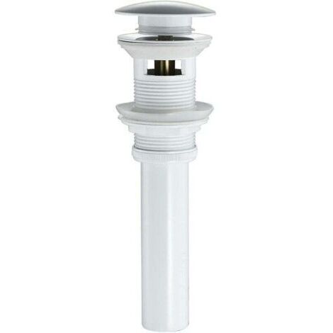 FOREHILL Vidage Lavabo Pop-up Blanc Avec Trop Plein Bonde Lavabo Clic-clac, laiton (1/2)
