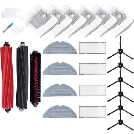 FOREHILL Accessoires de rechange compatibles avec les aspirateurs Roborock S8 Pro Ultra,1 brosse principale, 4 filtres, 6 brosses latérale (1/2)
