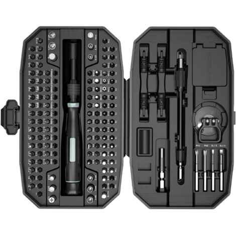 Jeu de tournevis de précision, kit d'outils électroniques 153 en 1 avec étui, 140 embouts de précision magnétiques - Ordinateurs, ordinateurs portables, iPhones, MacBooks, PC, PS5, manettes de jeu