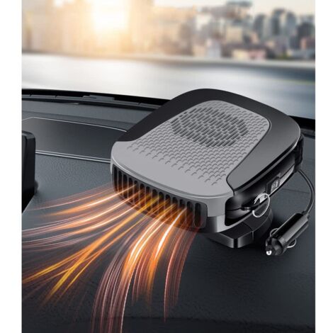 Chauffage de voiture portable avec purification de l'air 12 V 150 W avec chauffage et refroidissement 2 en 1 modes pour chauffage rapide, dégivrage et pare-brise automobile dans allume-cigare