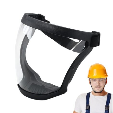 Visiere de protection, Masque Complet Facial Transparent Anti-fog Protective Full Face Shield, Réutilisables Écrans Faciaux HD, Visières de Sécurité, Réglable Sangle pour Femmes Hommes (1/5)