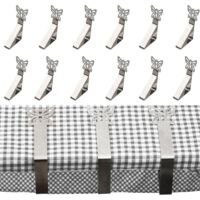 12 Pack Tablecloth Clips,Butterfly Picnic Table Cloth Holder Clip Indoor,Heavy Duty Picnic Table Clips for Party Wedding Home Restaurant Camping Accessories