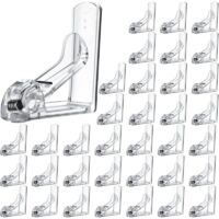 36 Pieces Clear Tablecloth Clips Plastic Loaded Table Cover Holder Clamps Table Cover Clips for Easter Party Birthday Wedding Dinging Camping Picnic Indoor and Outdoor Tablecloth Fix