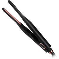 Mini Short Hair Straightener, 2 in 1 Hair Straightener & Curler, Portable Mini Hair Straightener, Mini Travel Hair Straightener for Short Hair, Bangs and Men's Beard