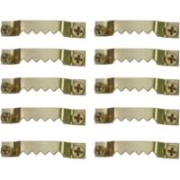 50 Pièces Accroche Tableau Crochets Cadre Photo Kit de Suspension pour Cadre Photo Attache Cadre à Double Trou Métal pour Fixation Photo Suspendue Cadre Affiche Toile Ouvrage