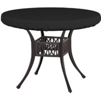 Housse Pateau Table de Jardin Housse Protection Table Jardin Ronde Bache Table de Jardin Exterieur Housse de Protection Ronde pour Table de Jardin Imperméable Anti UV Tissu Oxford Ø110X10cm