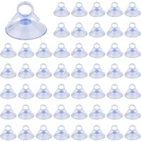 Ventouse de 45mm Mini Ventouse 50 Pièces Carrosserie Ventouse en Plastique PVC Sans Crochets Ventouse Transparente en Caoutchouc Ventouse Forte Adhérence pour Voiture Camping Ventouse Pare Soleil